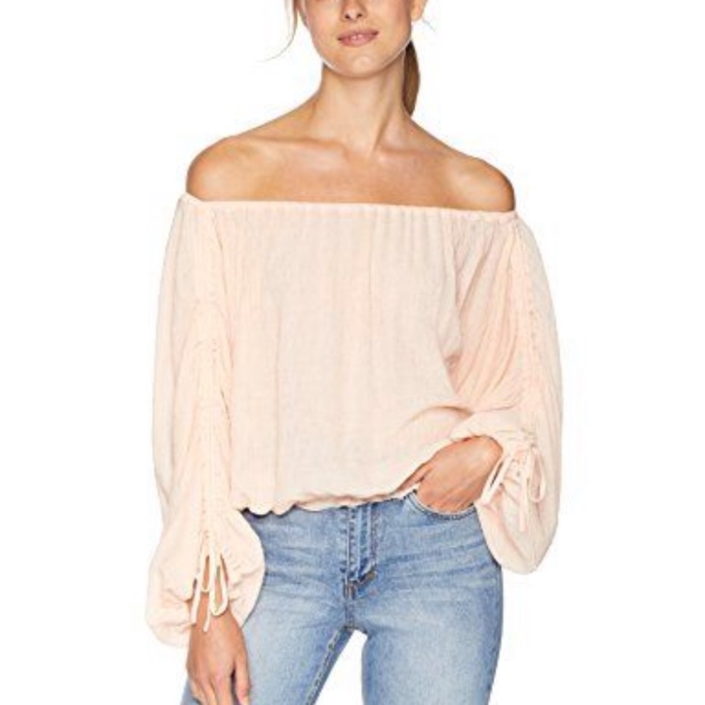 Joie Elazara long sleeve blouse summer pink